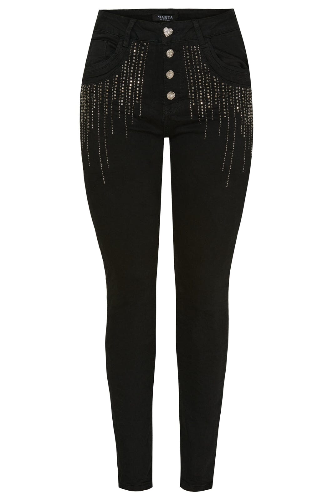 Marta Du Chateau - Emma 2680-1 Jeans - Denim Black Jeans