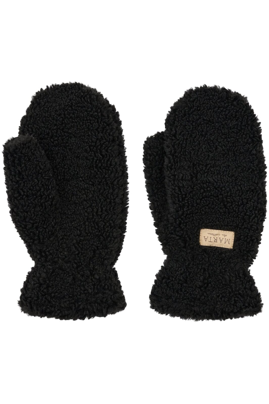 Marta Du Chateau - Marta Teddy Mitten - 48744 Black Handsker & Vanter