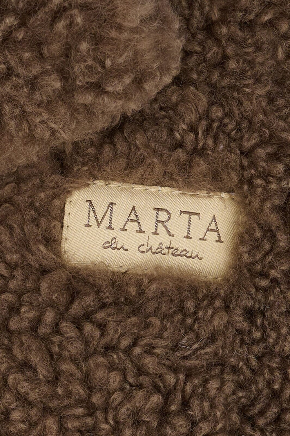 Marta Du Chateau - Marta Teddy Mitten 48744 - Dk Brown Handsker & Vanter