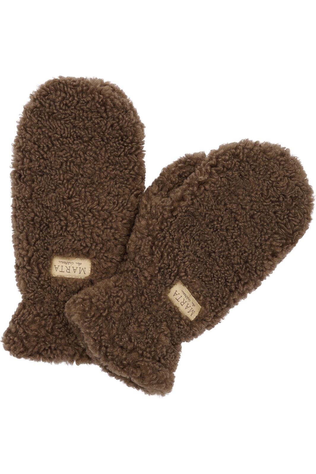 Marta Du Chateau - Marta Teddy Mitten 48744 - Dk Brown Handsker & Vanter