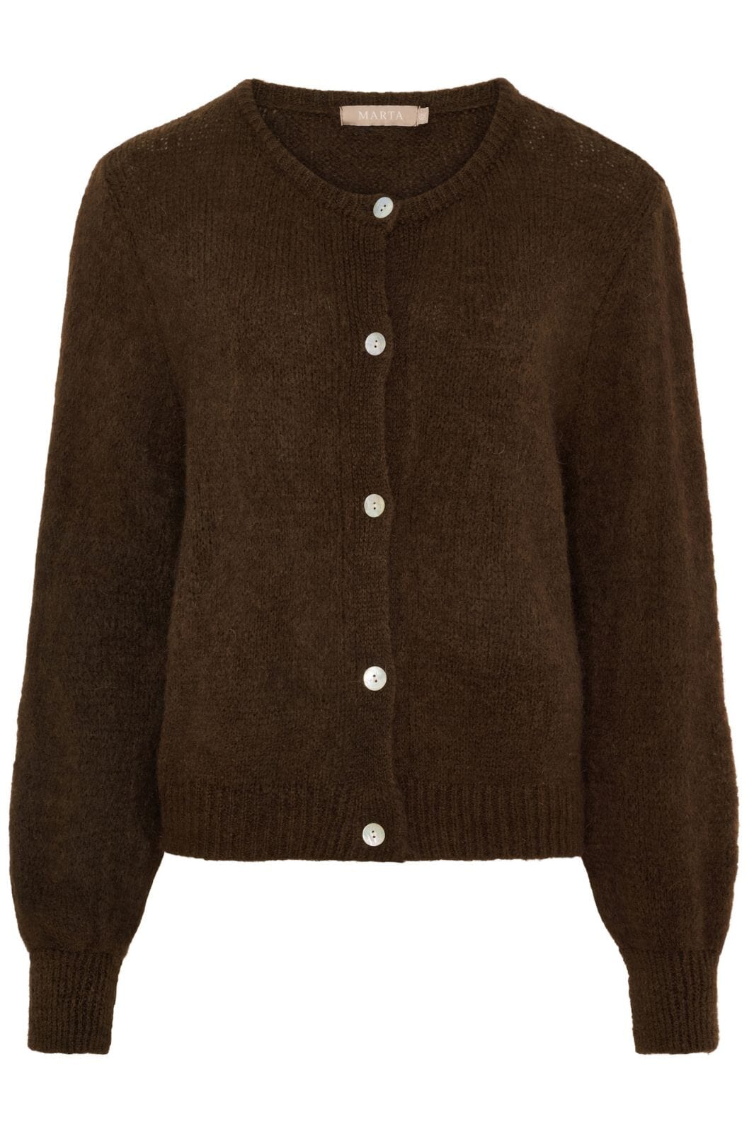 Marta Du Chateau - Mdccosima Knit Cardigan 5223 - Chocolat111909 Cardigans