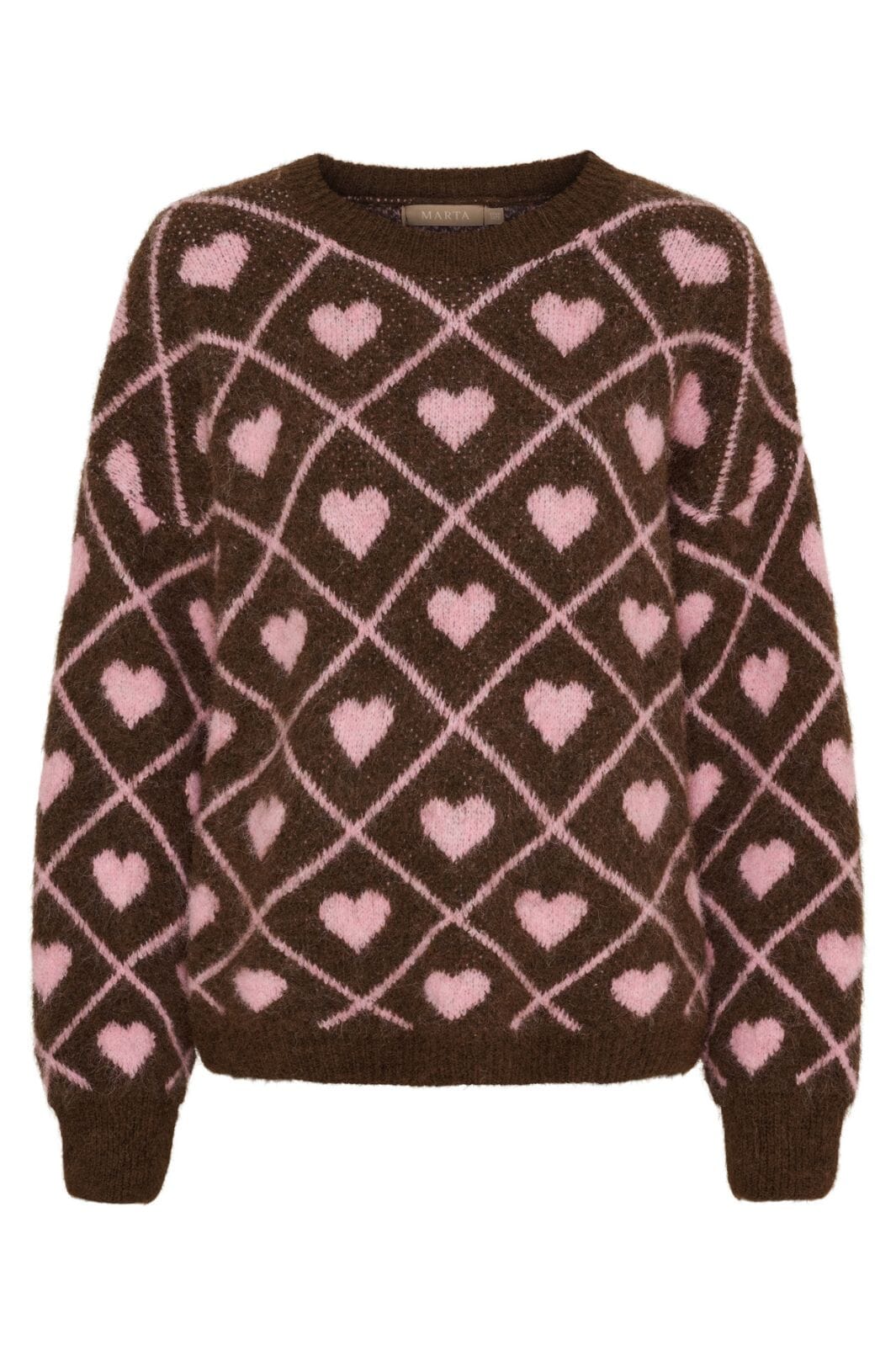 Marta Du Chateau - Mdcferay Knit 8151 - Moro9510/Rosa9532 Strikbluser