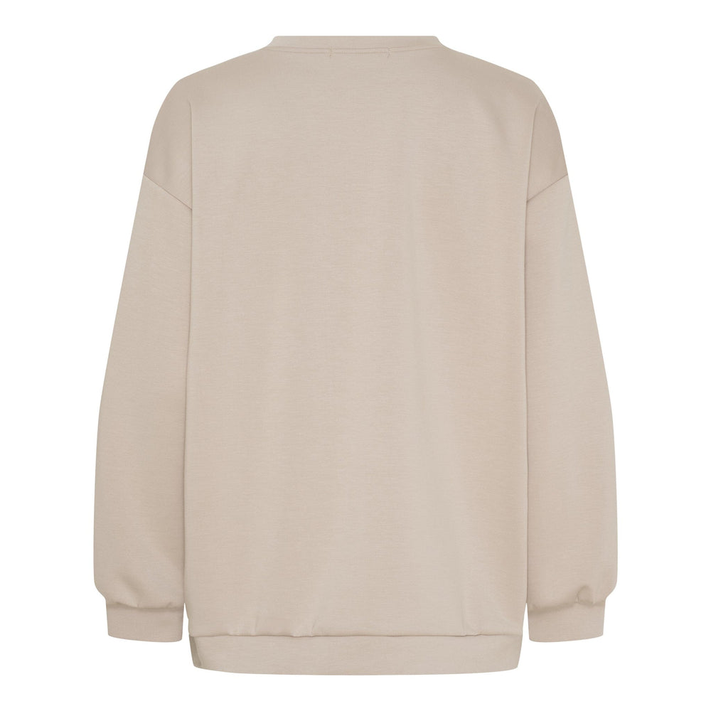 Marta Du Chateau - Mdchibiscus Sweatshirt 22659 - Beige Sweatshirts