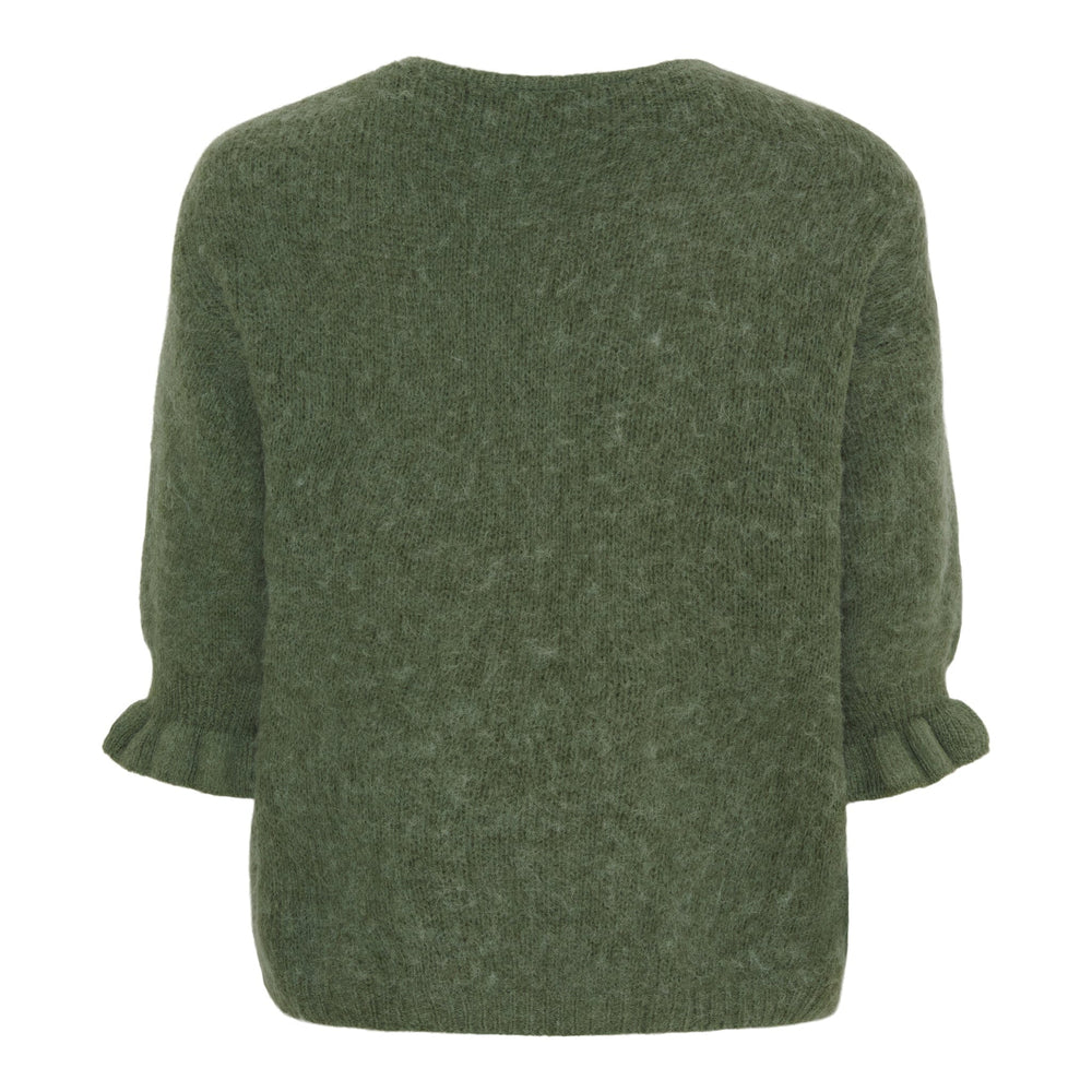 Marta Du Chateau - Mdcjuliana Knit - 9436 Army Strikbluser