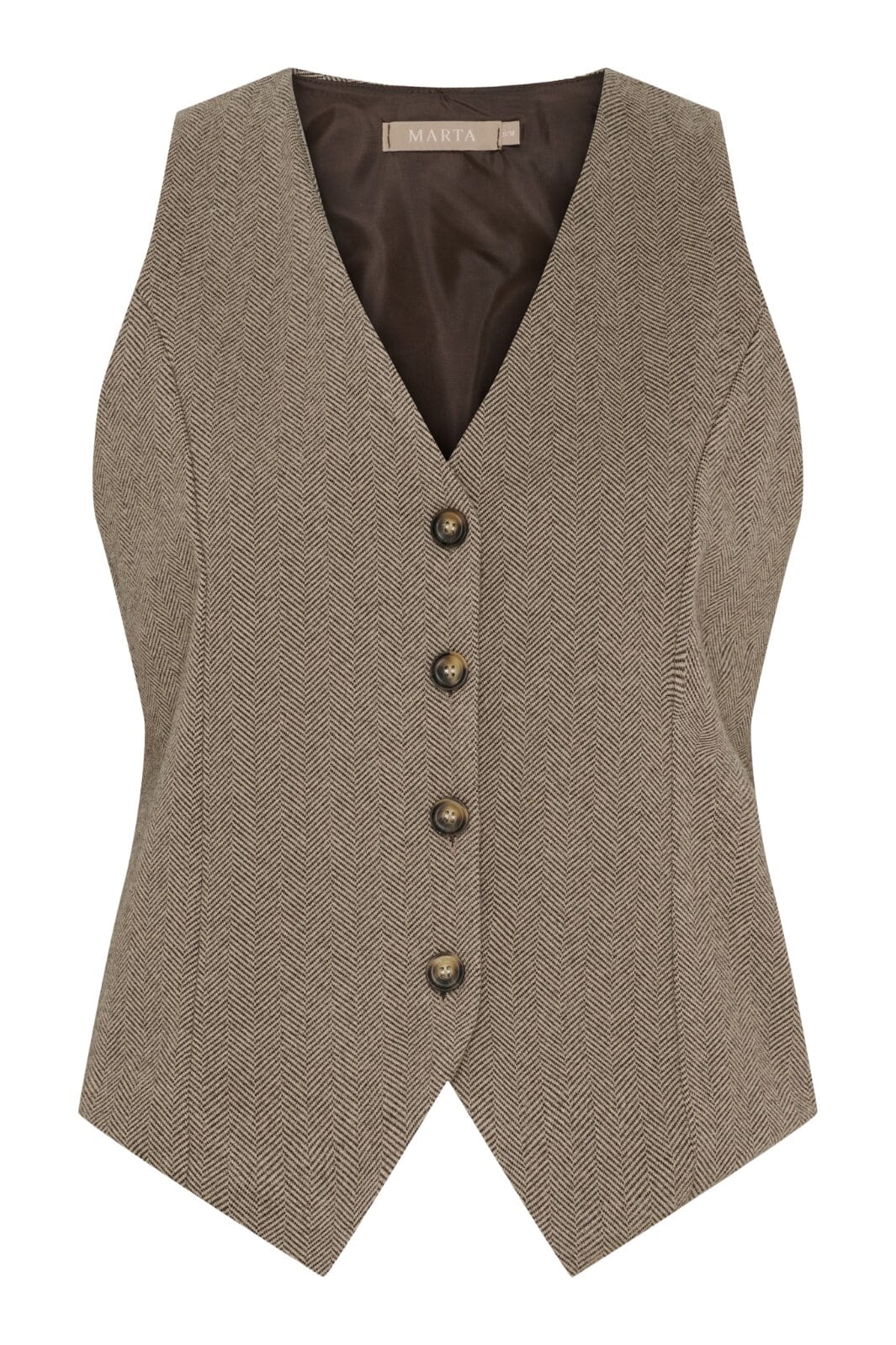 Marta Du Chateau - Mdcrainey Vest 248469 - Brown4 Veste