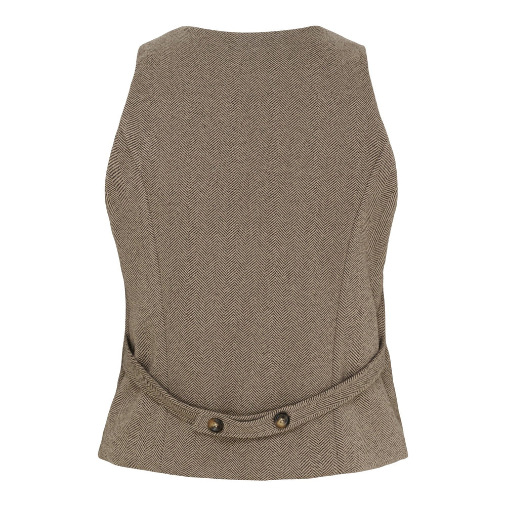 Marta Du Chateau - Mdcrainey Vest 248469 - Brown4 Veste