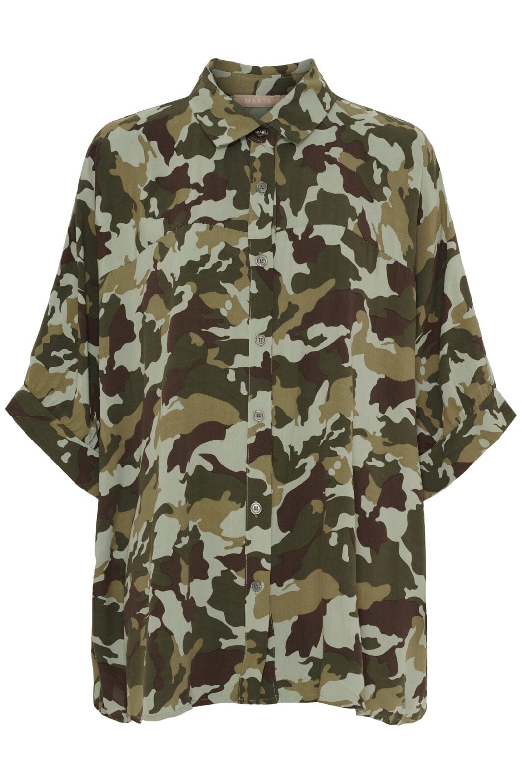 Marta Du Chateau - Mdczenobia Shirt 7487 - Camo Skjorter