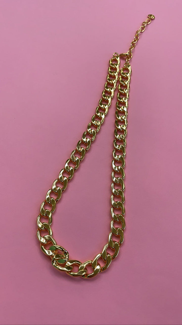 Mellow Moon - Chunky Big Necklace - Forgyldt Halskæder