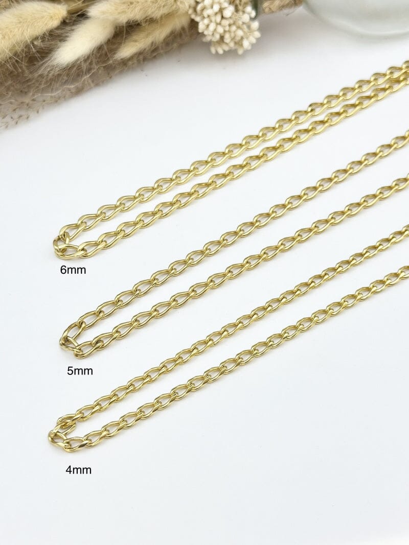 Mellow Moon - Figaro Mesh Necklace figaro02 - Forgyldt Halskæder
