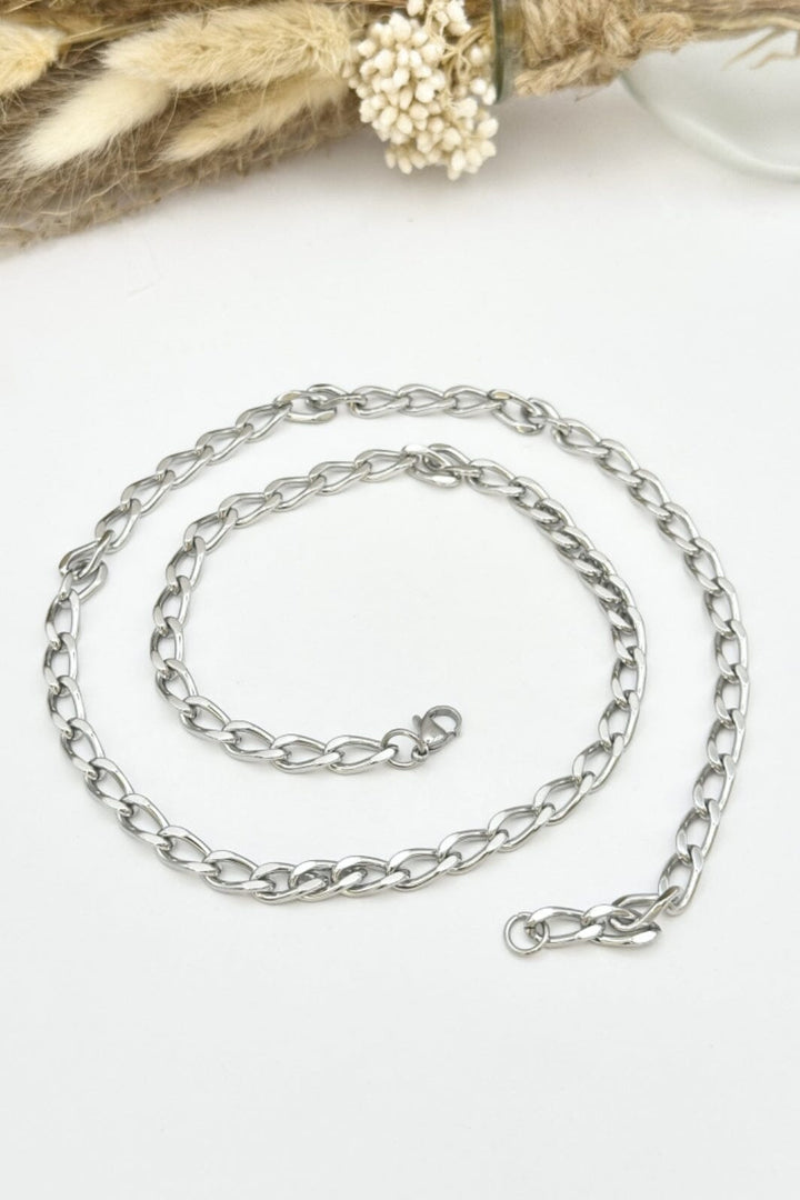 Mellow Moon - Figaro Mesh Necklace figaro02 - Forsølvet Halskæder