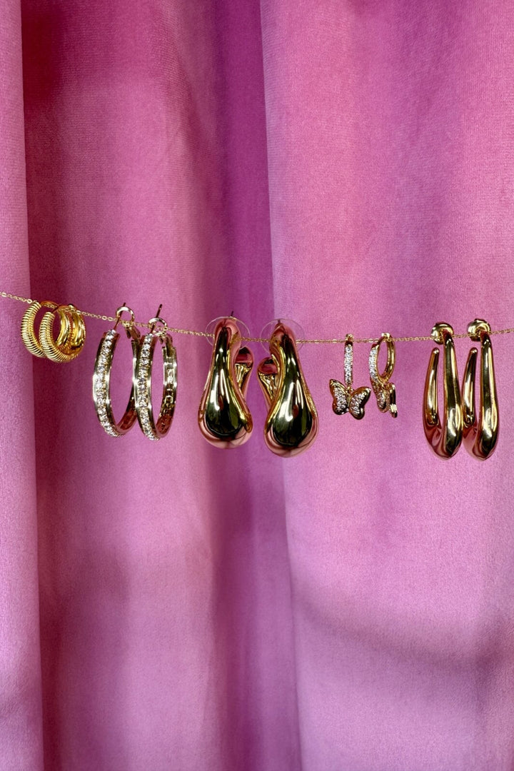 Mellow Moon - Hyacint Earring - Forgyldt Øreringe