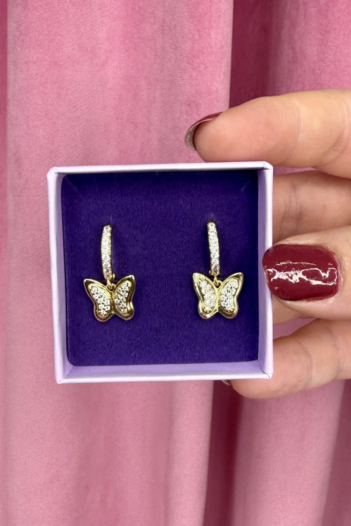 Mellow Moon - Hyacint Earring - Forgyldt Øreringe