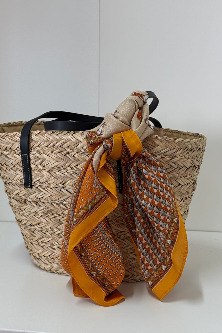 Mellow Moon - Indian Polyester Scarf ECHARPE4220021 - Orange Tørklæder