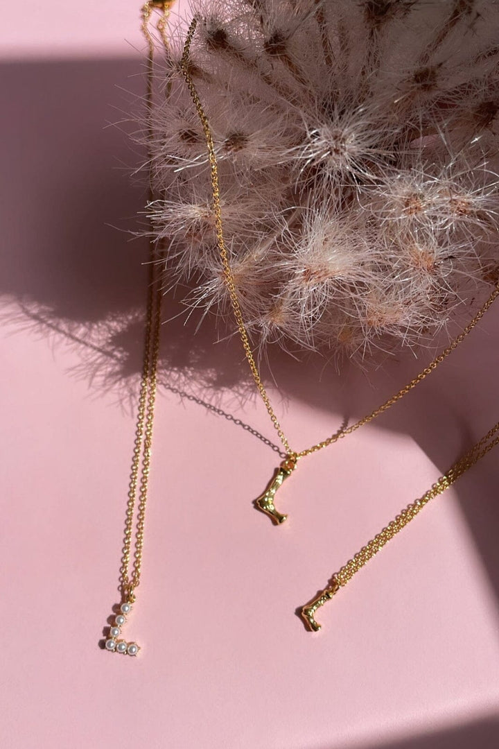 Mellow Moon - Kim Letter Necklace - Forgyldt Halskæder