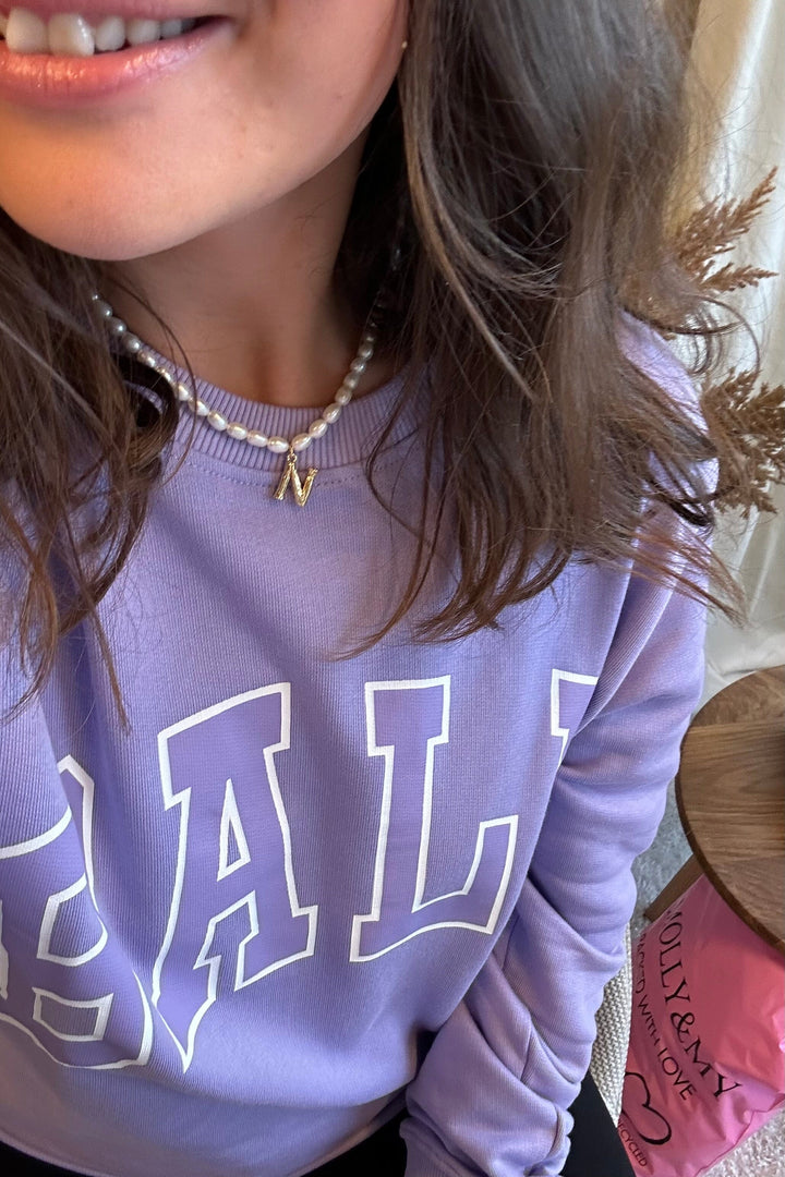 Mellow Moon - Lilli Letter Necklace - Pearl Halskæder