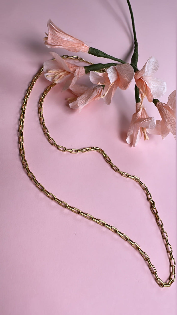 Mellow Moon - Link chain Necklace - Forgyldt Halskæder