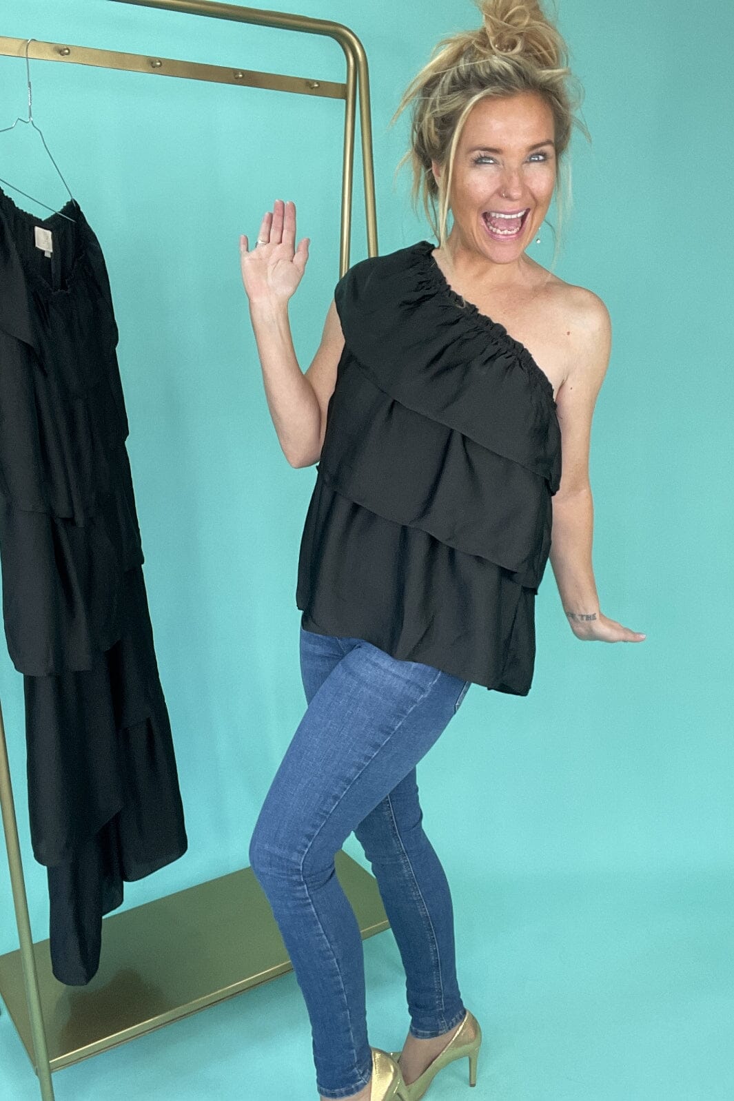 Mellow Moon - Luna Top - Black Toppe