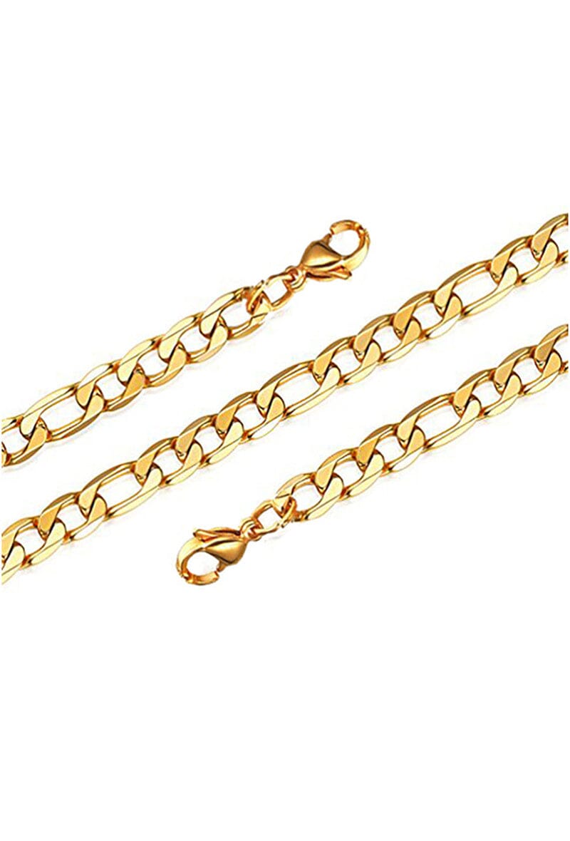 Mellow Moon - Necklace Figaro Mesh collierfigaro4mm - Forgyldt Halskæder