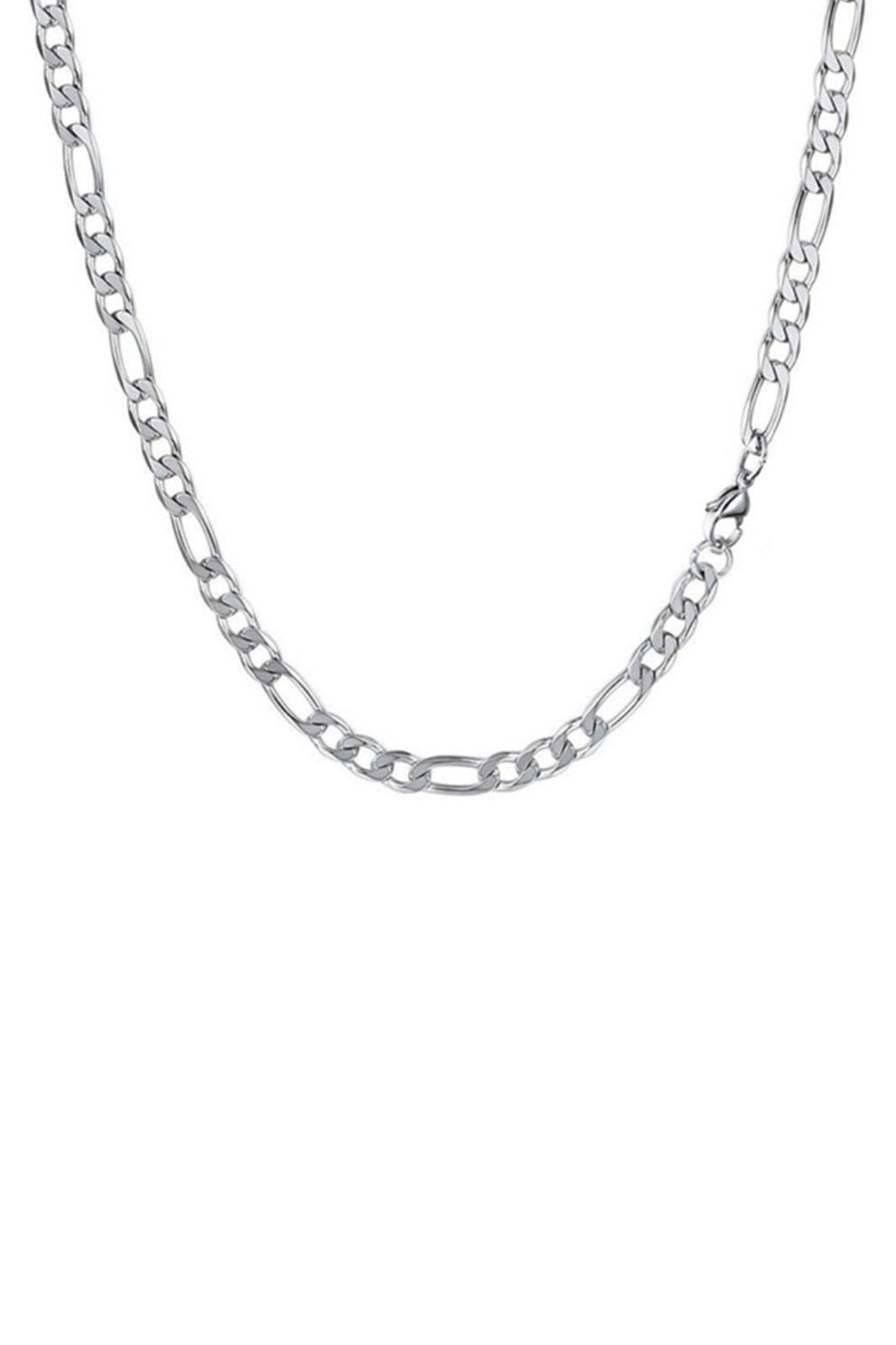 Mellow Moon - Necklace Figaro Mesh collierfigaro4mm - Forsølvet Halskæder