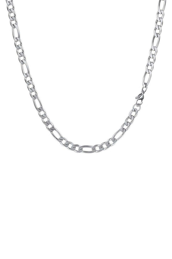 Mellow Moon - Necklace Figaro Mesh collierfigaro4mm - Forsølvet Halskæder