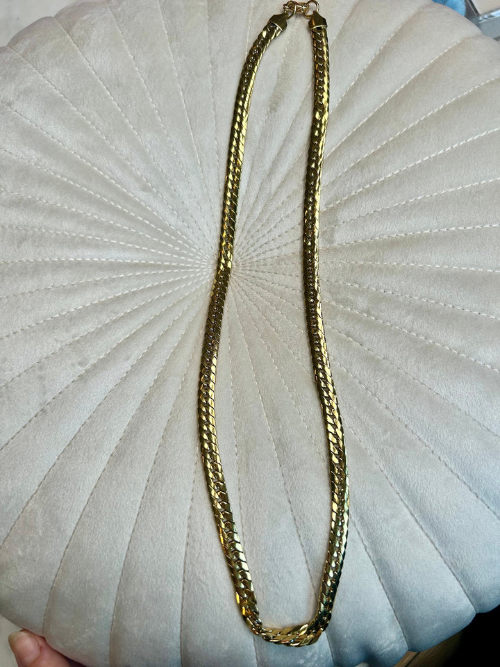 Mellow Moon - Snake Mesh Necklace Colh Serpent - Forgyldt Halskæder