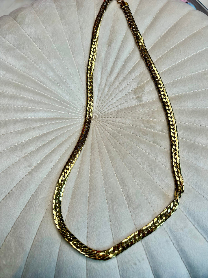 Mellow Moon - Snake Mesh Necklace Colh Serpent - Forgyldt Halskæder