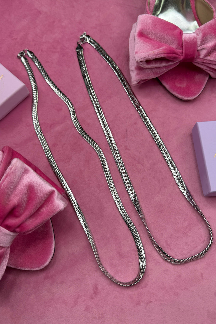 Mellow Moon - Snake Mesh Necklace Colh Serpent - Forsølvet Halskæder