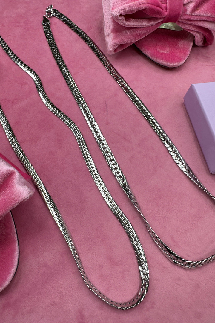Mellow Moon - Snake Mesh Necklace Colh Serpent - Forsølvet Halskæder