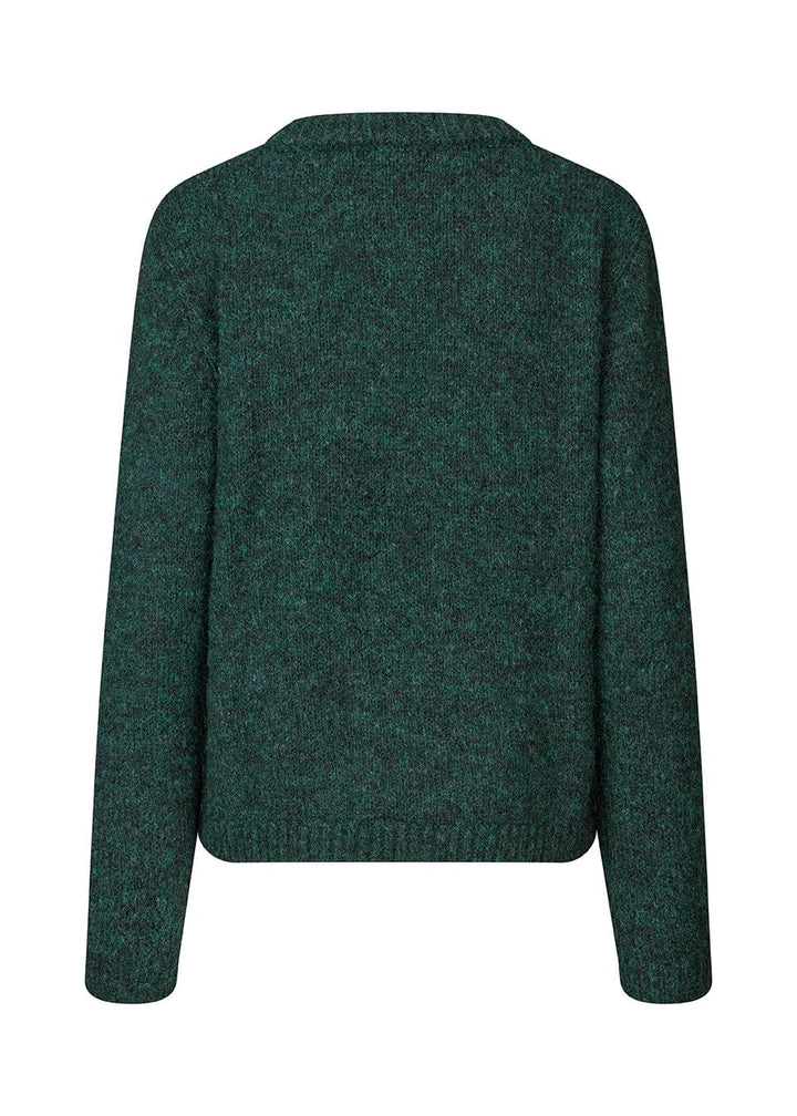 Modström - Philipmd O-Neck 58639 - 2859 - Bottle Green Strikbluser