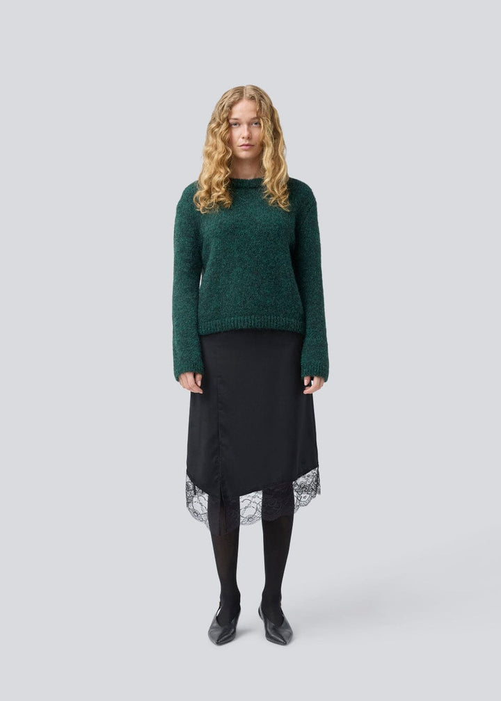 Modström - Philipmd O-Neck 58639 - 2859 - Bottle Green Strikbluser