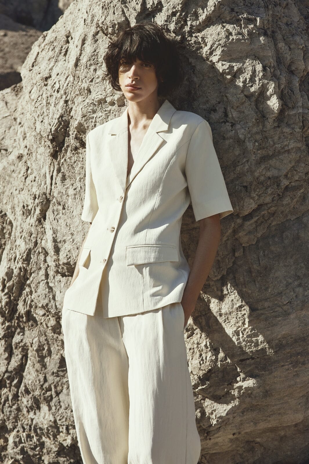 Moss Copenhagen - Mschblase Edelmira 2/4 Blazer 19045 - Pistachio Shell Blazere