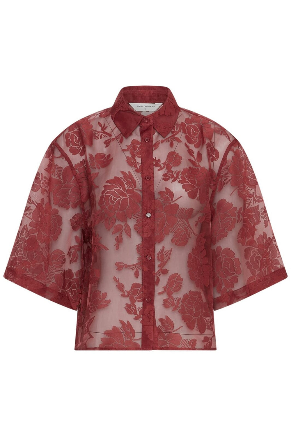 Moss Copenhagen - Mschlettiche 3/4 Shirt 19356 - Syrah