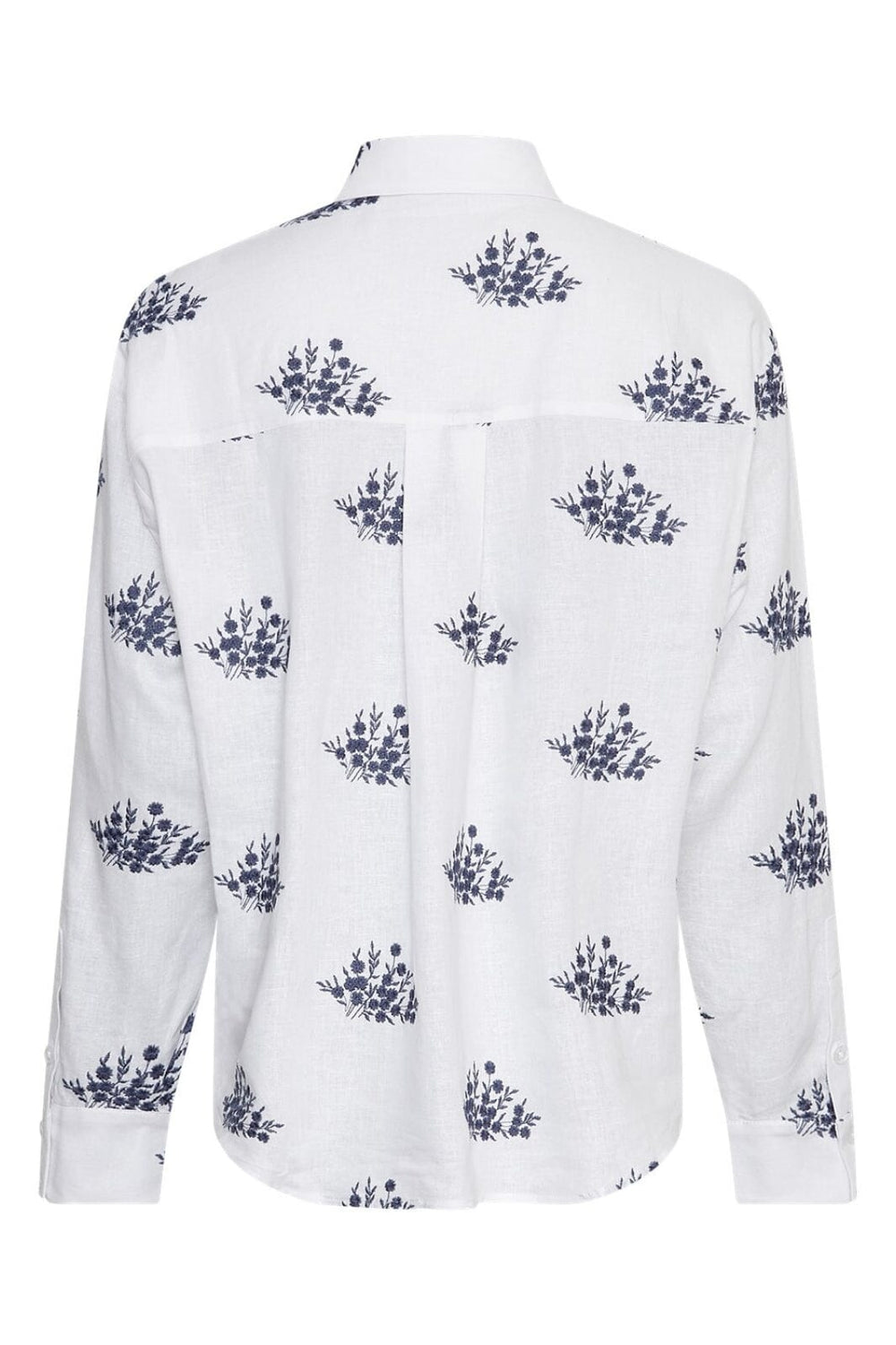Moss Copenhagen - Mschryan Conella Shirt Emb 19421 - B Wht Ocean Flw