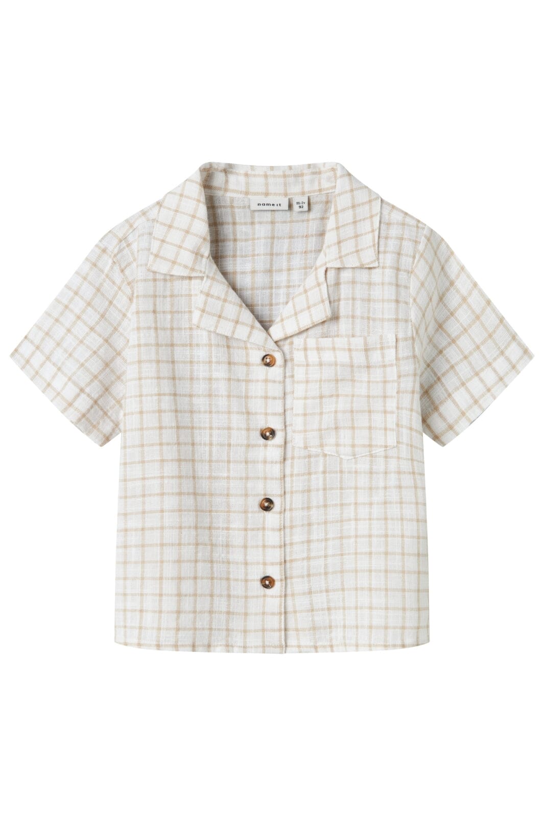 Name It - Nmmhalom Nreg Ss Shirt Box - 4751424 Bright White