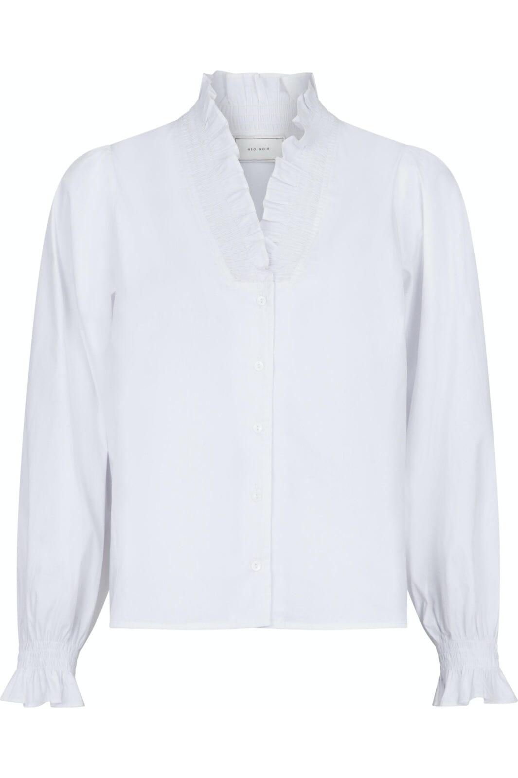 Neo Noir - Brielle Solid Shirt - White Skjorter