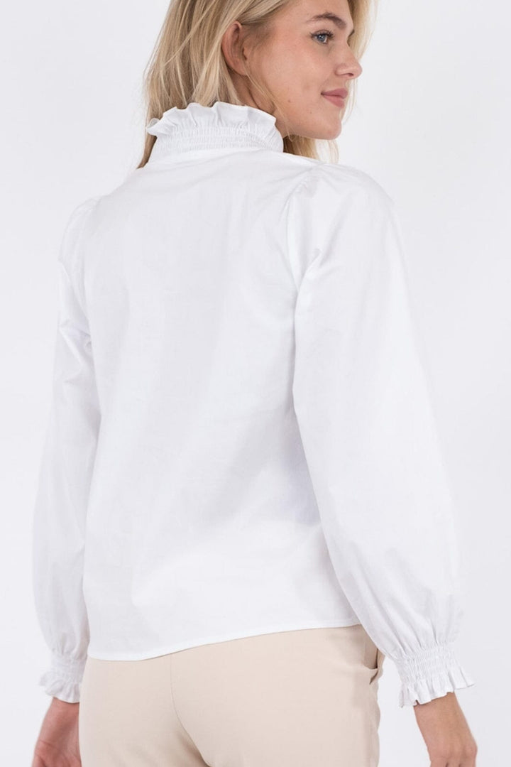 Neo Noir - Brielle Solid Shirt - White Skjorter