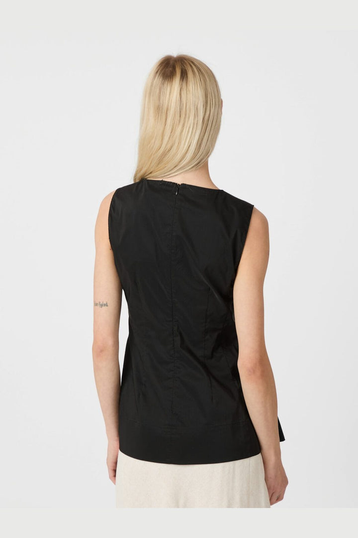 Neo Noir - Esteves Poplin Top 165379 - 100 - Black