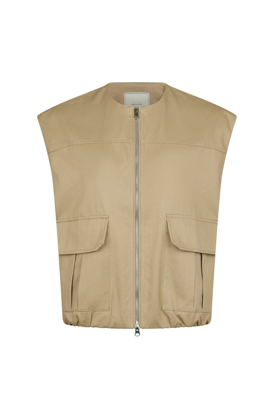 Neo Noir - Flo Balloon Twill Vest 167190 - 214 - Taupe