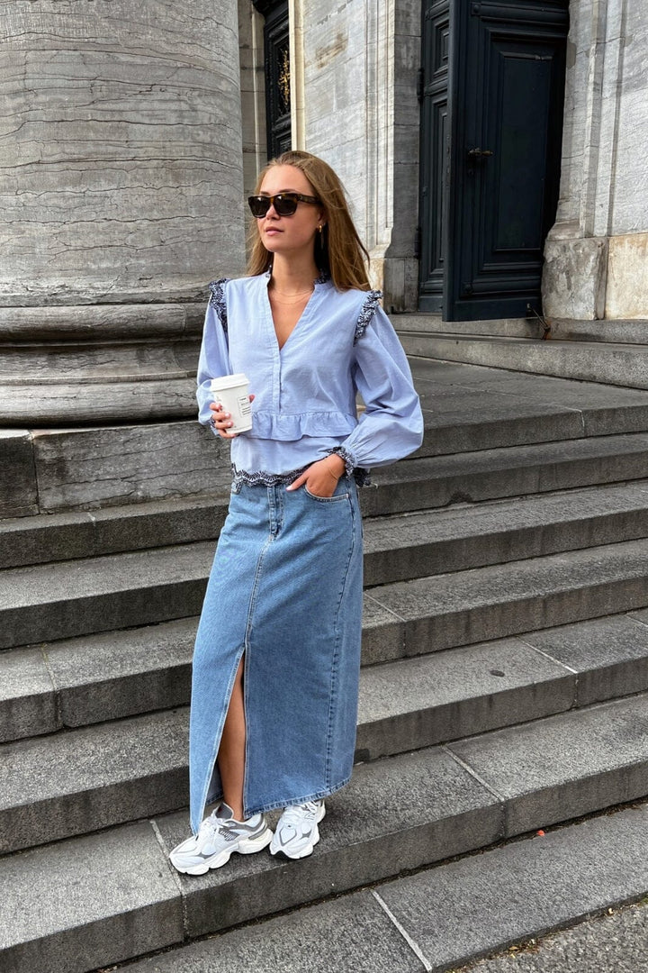 Neo Noir - Frankie D Skirt - Vintage Blue Nederdele