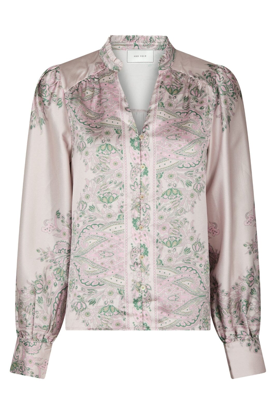 Neo Noir - Massima Paisley Border Blouse 160960 - 165 - Rose