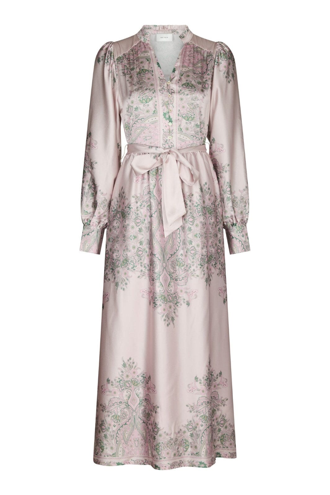 Neo Noir - Nova Paisley Border Dress 160958 - 165 - Rose