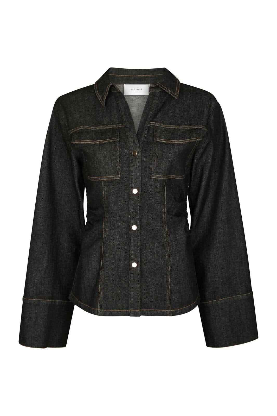 Neo Noir - Rabia Denim Shirt 166018 - 100 - Black