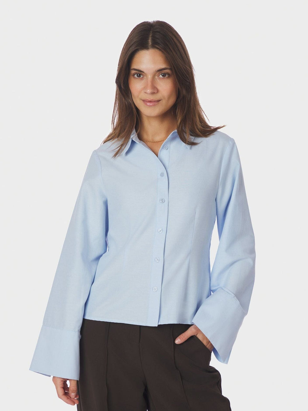Neo Noir - Rosa Oxford Shirt 168083 - 145 - Light Blue Skjorter