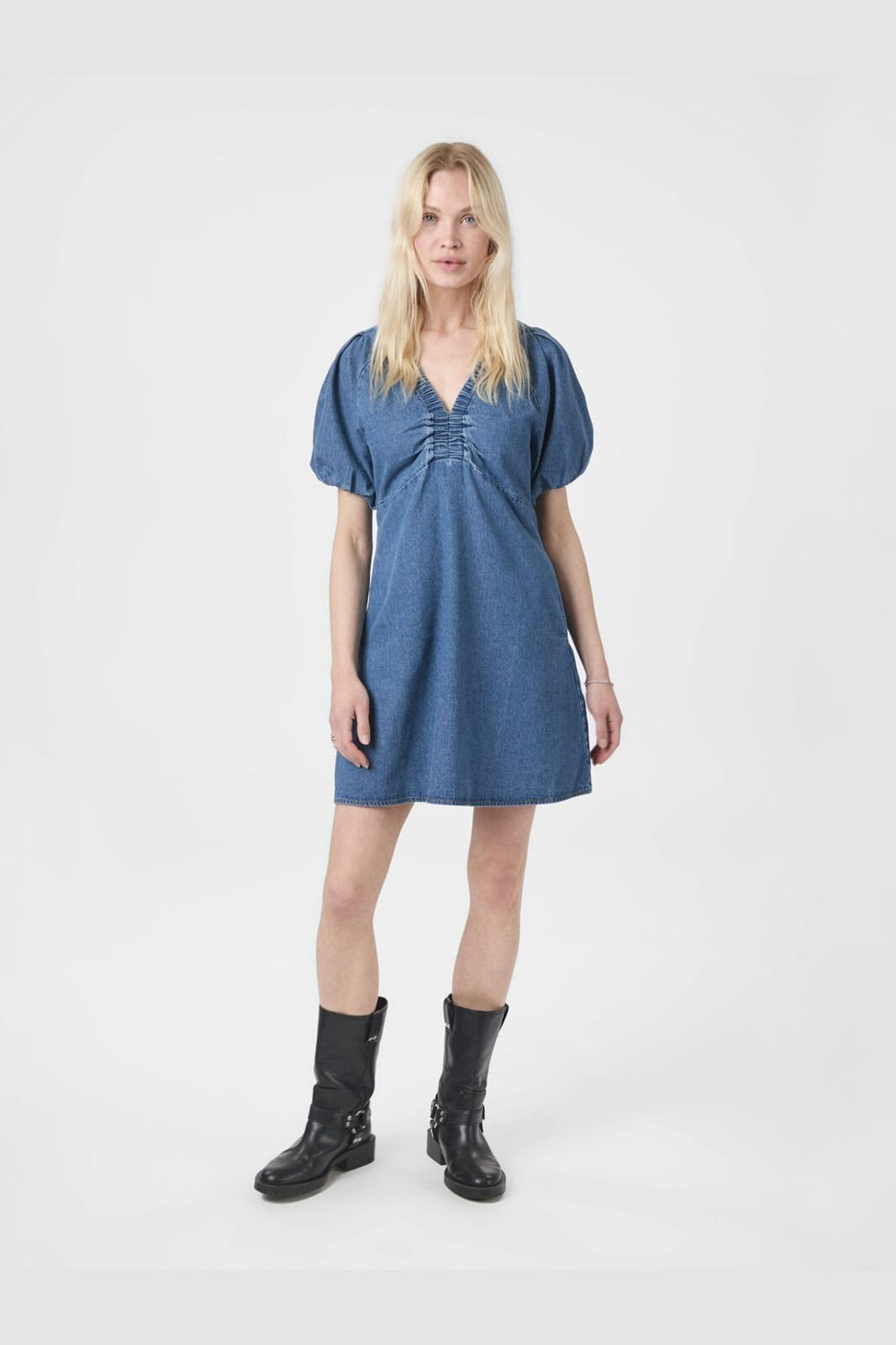 Neo Noir - Uma Denim Dress 165930 - 140 - Blue