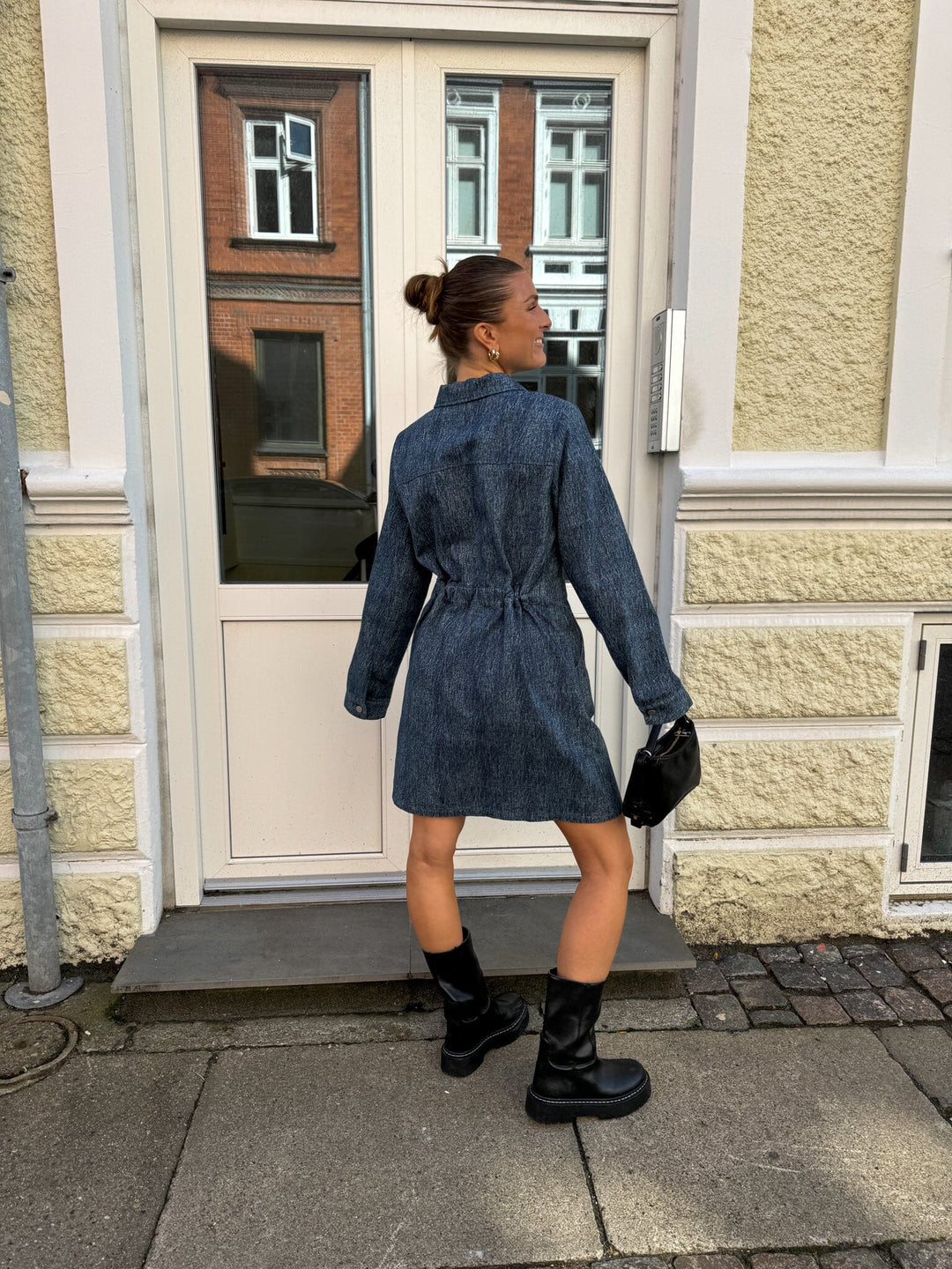 Noella - Benita Ls Dress - 1050 Blue Snow Wash Kjoler