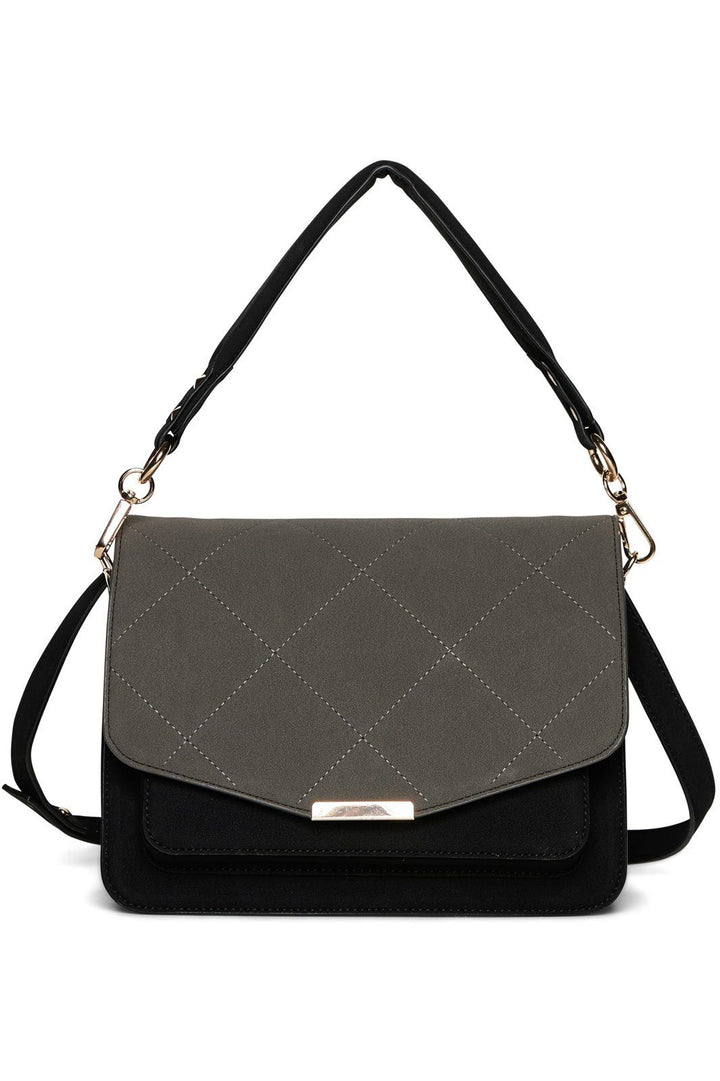 Noella - Blanca Multi Compartment Bag - Dark Grey/Black Tasker