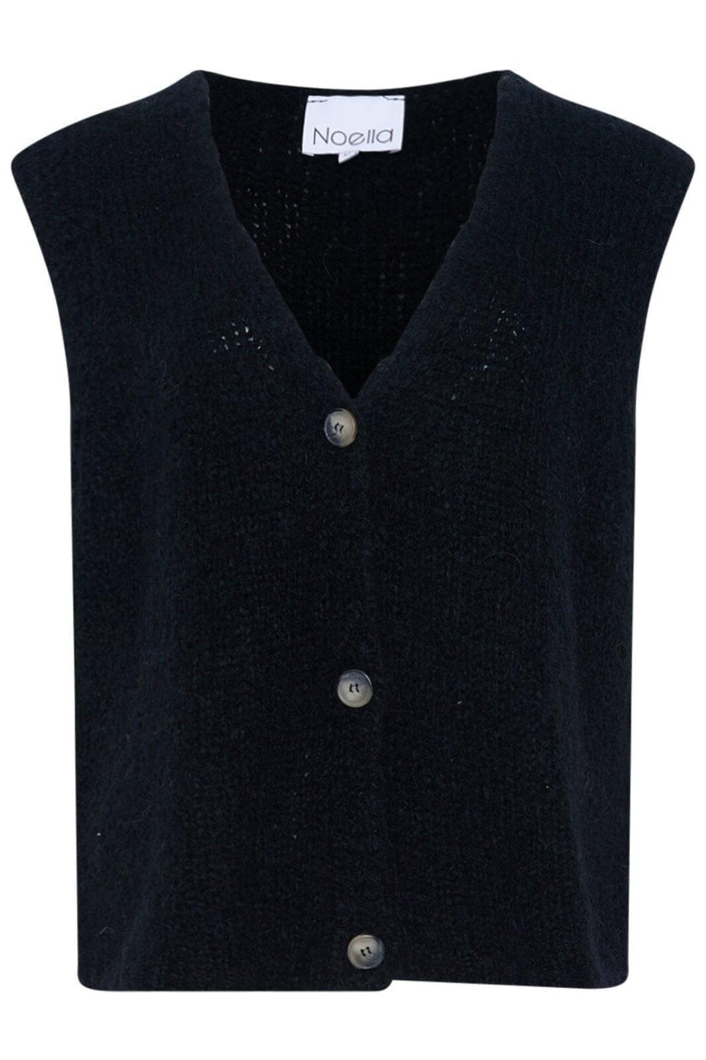 Noella - Jacey Knit Vest - 004 Black Veste
