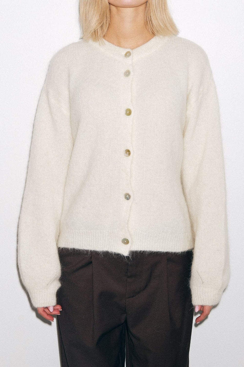 Noella - Kae Knit Cardigan - 1206 Oyster Cardigans