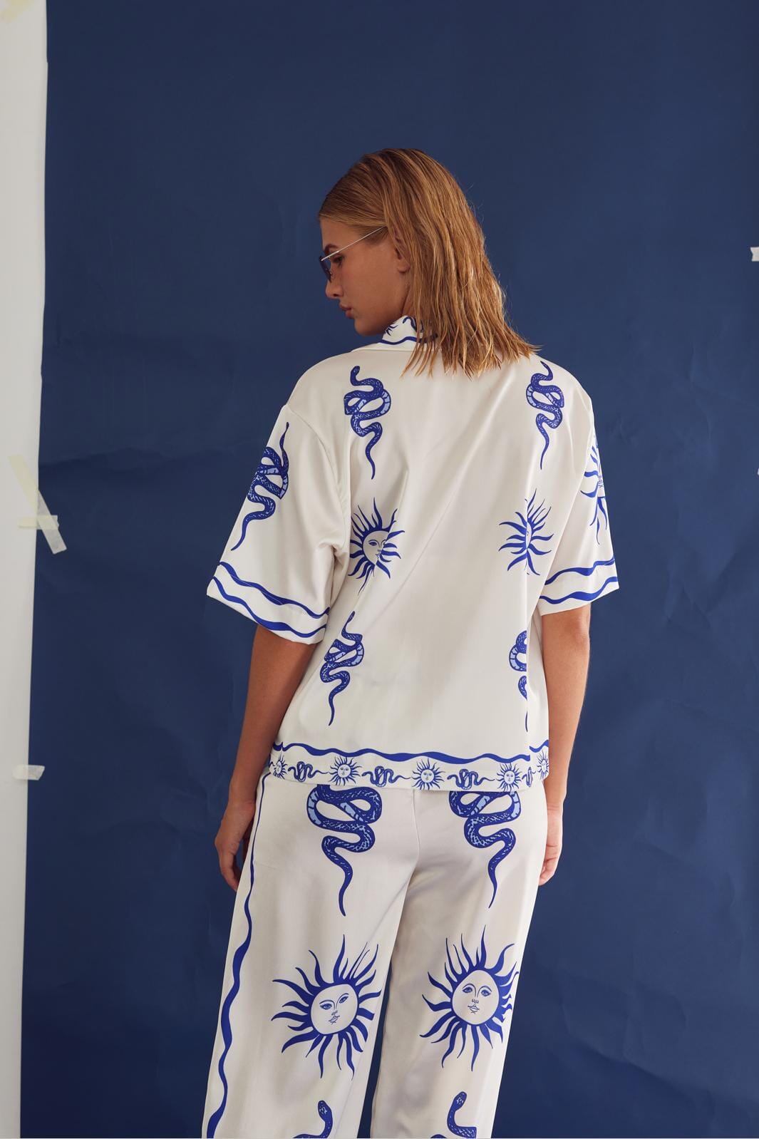 Noella - Kimona Pants 13060002 - 1313 Chana Blue Print