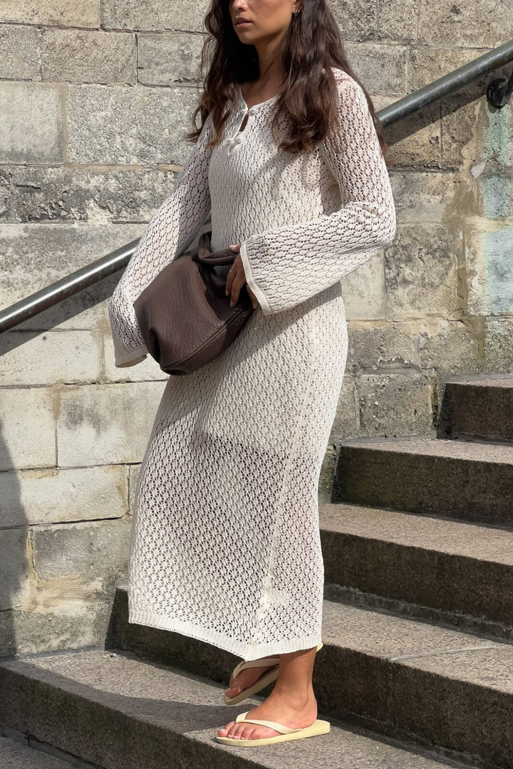 Noella - Leilany Knit Dress 13150001 - 974 Ivory Kjoler